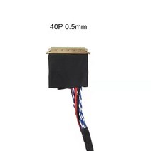LVDS 스크린 케이블 I-PEX 20453-040T-11 40Pin 1CH-6BIT 단일 6 8 더블 10.1-18.4 인치, 04 Single 8-500MM