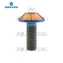 스크류 스크류볼트 콘크리트피스 Wanyifa티타늄 볼트 M6 x 12 15 20mm M8x25mm 우산 머리 나사 자전거 바이크 바이크 바이크 오토바이 볼트, [04] Ranibow, [02] M6, [02] 20mm