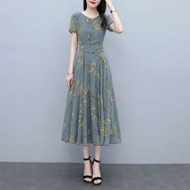 끌리메라 시원한 봄나들이 롱원피스 휴양지코디 반팔롱원피스 하객룩 바캉스룩 CMOL2303