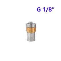 14 스테인레스 스틸 압력 와셔 제터 노즐 BSP 여성 회전 하수도 청소 파이프 배수 세척 도구 헤드 노즐하수구청소기계도구배관청소하수구노즐하수구 막힘회전 노즐고압노즐 하수관하수구청, [08] 파란