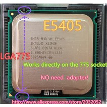 파워딜 인텔 제온 E5405 2.0GHz/12M/1333Mhz/CPU LGA775 코어 2 쿼드 Q8200 cpu와 동일 메인 보드에서 작, 한개옵션0