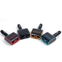 자동차 2구 시거잭 소켓 12V 24V SM3 k5 대형트럭 스파크 신형5톤 미니쿠퍼 포터 BMW 택시 그렌져XG 공사차량 화물차 관광버스 승용차 KA4, 상세페이지참조