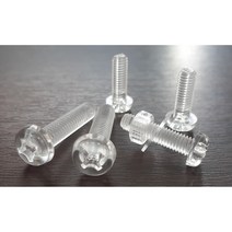 플라스틱 수지볼트 PC 둥근머리 M3x5mm 외 사이즈선택, PC 둥근머리 십자볼트 M3x5, 1개