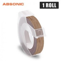 모텍스) 엠보싱 테이프 (우드색상은 500원 다이모 수입품), 우드, 1개