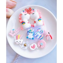 쇼클 3D 유니콘 LED 샌들 실내화 꾸미기