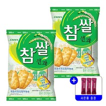 크라운제과 참쌀선과 115g 묶음행사+커피 사은품 증정, 2세트