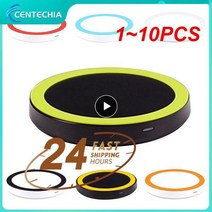 무선 멀티 고속 C타입 핸드폰 휴대폰 충전기 Qi 충전 패드 아이폰 13 맥스 X 8 플러스 삼성 갤럭시 S20 S10 S9 용 1 ~ 10 개, Style A 1pc