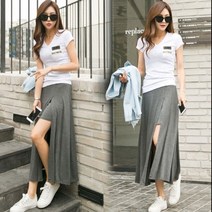 (당일발송)라쿤걸 모달 절개반바지 스커트 치마NY686