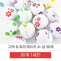 고커 & 파리게이츠 데이지 꽃볼 A-급 로스트볼 30알