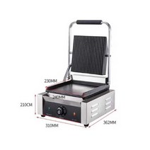 업소용 전기그릴 양면 파니니 그릴 스테이크 누름판, 811B 풀 플랫