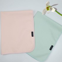 로하스베이비 실리콘방수요 신생아 유아 삶아사용 건조기사용 방수패드 아기 텐셀섬유, 핑크