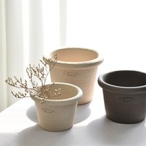 국산토분 수제 테라코타 빈티지 원평, 국산토분 베이지