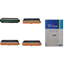 MOA HP M750n 재생토너 4색set (복사용지 500매 포함), 1set, 4색