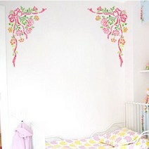 마이드림하우스 스텐실도안 모음 벽화 대형3 - 가든 인테리어 꽃 나무, 선택2-RJ-1632