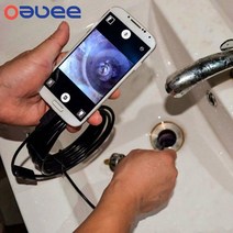 배관내시경 카메라 누수 탐지기 관로 6LED 내시경 USB 안드로이드 방수 검사 보어스코프 유연한 5.5mm 7mm PC 노트북용, [03] 2M, [01] 5.5MM, 03 2M_01 5.5MM