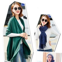 캐시미어 남녀공용 무지 스카프머플러 베이직코디 봄