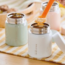 오슬로 미니 보온죽통 이유식 보온밥통 220ml 5색상, 레드