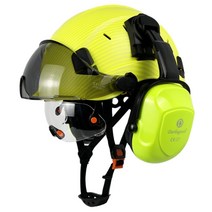 카본 안전모 헬멧 절연 썬캡 작업 탄소섬유 경량 고급 산업 엔지니어 건설 고글, 1개