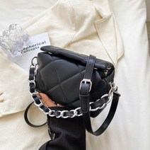 작은행복 선물받고싶은 가방전문 천가방 캔버스백 여자숄더백 여성가방 누비사각체인