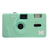 kodak 필름 카메라에 적합 35mm 필름 카메라 카메라 플래시 기능 반복성이 있는 일회용 수동 필름 필름, m35 민트 그린, 협력사