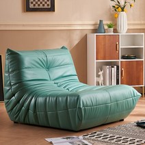 가죽모듈소파 모듈형 쇼파 3인용 침대 넓은 매트 럭셔리 패브릭 가죽 바닥 스폰지 소파 코너, 4.Blue  leather