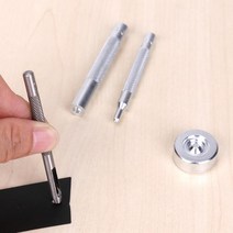 가죽 핸드프레스 각인기 가죽공예 도장 다이어리 금속 스냅 패스너 버튼 프레스 스터드 DIY 핸드 펀치 설, 01 A