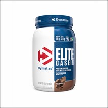 Dymatize 카제인 프로틴 파우더 단백질 가루, 1개, 2 파운드-초콜릿