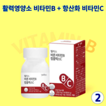 웰러스 바른 비타민B 컴플렉스C 에너지충전 인디언구스베리 프리미엄 천연 자연유래 비타민 비타민추천 종합비타민, 2개, 120정