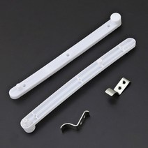 슬라이딩 스윙 도어 중문 댐퍼 2pcs 캐비닛 슬라이드 트랙 플라스틱 슬라이드 ambry 미끄러운 코스 90도 개폐 플립 슬라이드 트랙 액세서리, 하얀