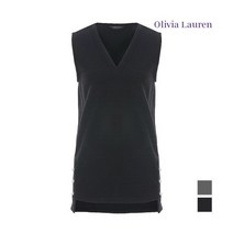 [올리비아로렌] 브이넥 진주장식 베스트_VOBANVW9232
