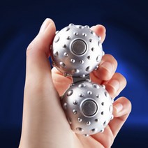 ecolucky 마사지볼 스피너 행성피젯볼 회전볼 키덜트토이 호두알 손운동, 마사지볼 스피너 블루