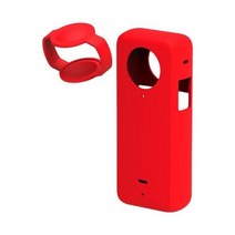 Insta360 X3 실리콘 보호 케이스 바디 커버 렌즈 가드 캡 보호대 인스타 360 카메라 액세서리용 방진 안, 03 red