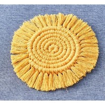 멍석 러그 매트 보헤미아 수제 ins 브레이드 코튼 로프 tassels 테이블 장소 차