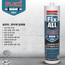INVEN* 수달 픽스올 고탄성 접착 실리콘 (플렉시)회색 @노즐포함@안전2중포장@, 1개
