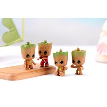 일산수족관 그루트 나무인형 어항피규어 4종세트 어항장식품