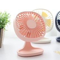 사무실 조용한 강력바람 책상 선풍기 화장대 테이블팬 미니 독서실 차량, 핑크