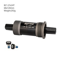 ZTTO-자전거 BSA 하단 브래킷 111 113.5mm 122.5mm 스퀘어 테이퍼 스핀들 크랭크세트 크랭크 축 자전거 부품 BB, 68X120L