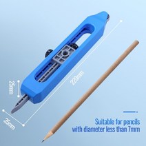 스크라이빙 눈금자 점선자 잠금 조절이 가능한 잠금이있는 새로운 프로파일 윤곽 게이지 정밀 목공 측정 게이지 측정 도구, 눈금자 연필 무료