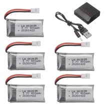리포배터리 rc카 드론 인산 철 충전기 무선 3.7v 400mah lipo 배터리 rc, 협력사, 충전기가있는 5pcs