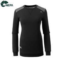 NEPA 네파 여성 레만 맨투맨 긴팔티셔츠 블랙 7D85311