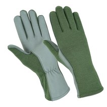 ONETAC OUTDOOR Nomex Flight Flyers 장갑 파일럿 내화성 블랙 그린 탠(그린 XS), Green_Large (Pack of 1)