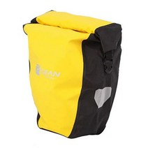 자전거 캐리어 가방 방수 패니어 30L 자전거동호회 자전거여행 국토종주 백, 1개, 옐로우