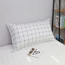 대형 등쿠션 커버 등받이쿠션커버 쿠션커버 110X60, 대형 쿠션 커버(커버만), 네모, 화이트블랙