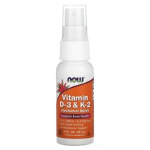 Now Foods 나우 푸드 비타민D3 및 K2 리포소말 스프레이 59ml 2fl oz