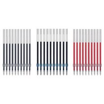 유니 uni 제트스트림 단색 볼펜심 / 유성볼펜 리필 10개입 (0.38mm 0.5mm 0.7mm 1.0mm), 블랙(SXR-5)