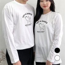 [험블] 댄스베어 캐릭터 프린팅 남녀공용 환절기긴팔티
