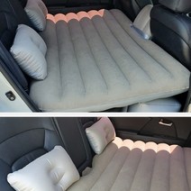 차량용 에어매트 자동차 차박 매트 에어펌프 포함, 그레이