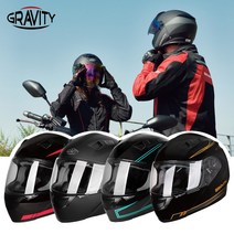 그라비티 G-9 소두핏 가벼운 경량 오토바이 바이크 스쿠터 풀페이스 헬멧, 매트블랙