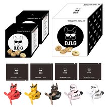 도그독 에어휠 차량용 방향제 전용 리필킷 2팩세트, (2팩리필세트) 에어휠, 쿨민트 x 2팩