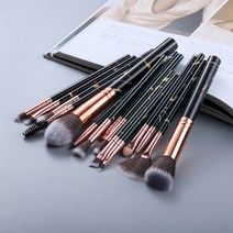 5/15Pcs 메이크업 브러쉬 도구 세트 코스메틱 파우더 아이 섀도우 파운데이션 블러쉬 블렌딩 뷰티 매직, 15pcs black, CHINA
